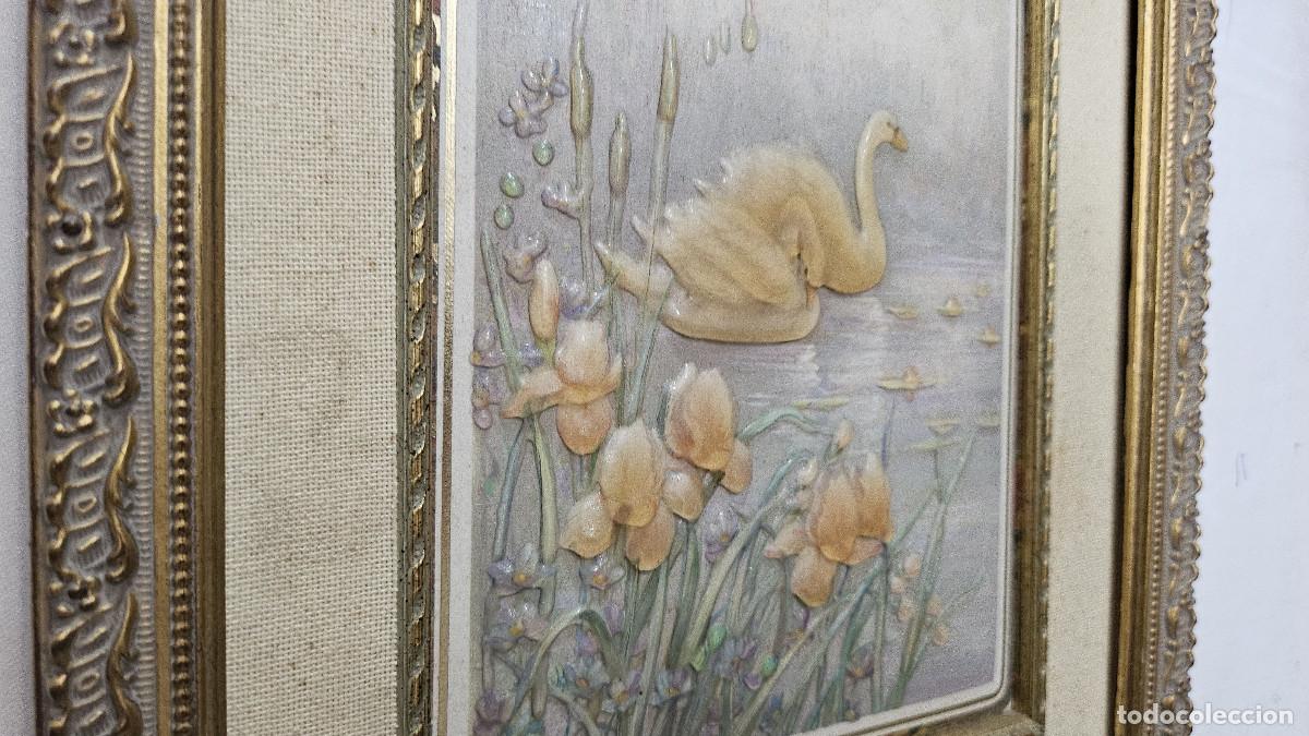Vintage: cuadro de cisne - Foto 10