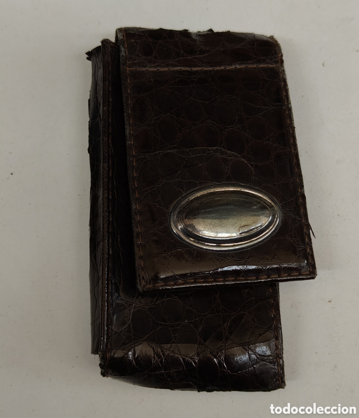 Vintage: Funda de tabaco de piel. Con espejo - car54 - Foto 1