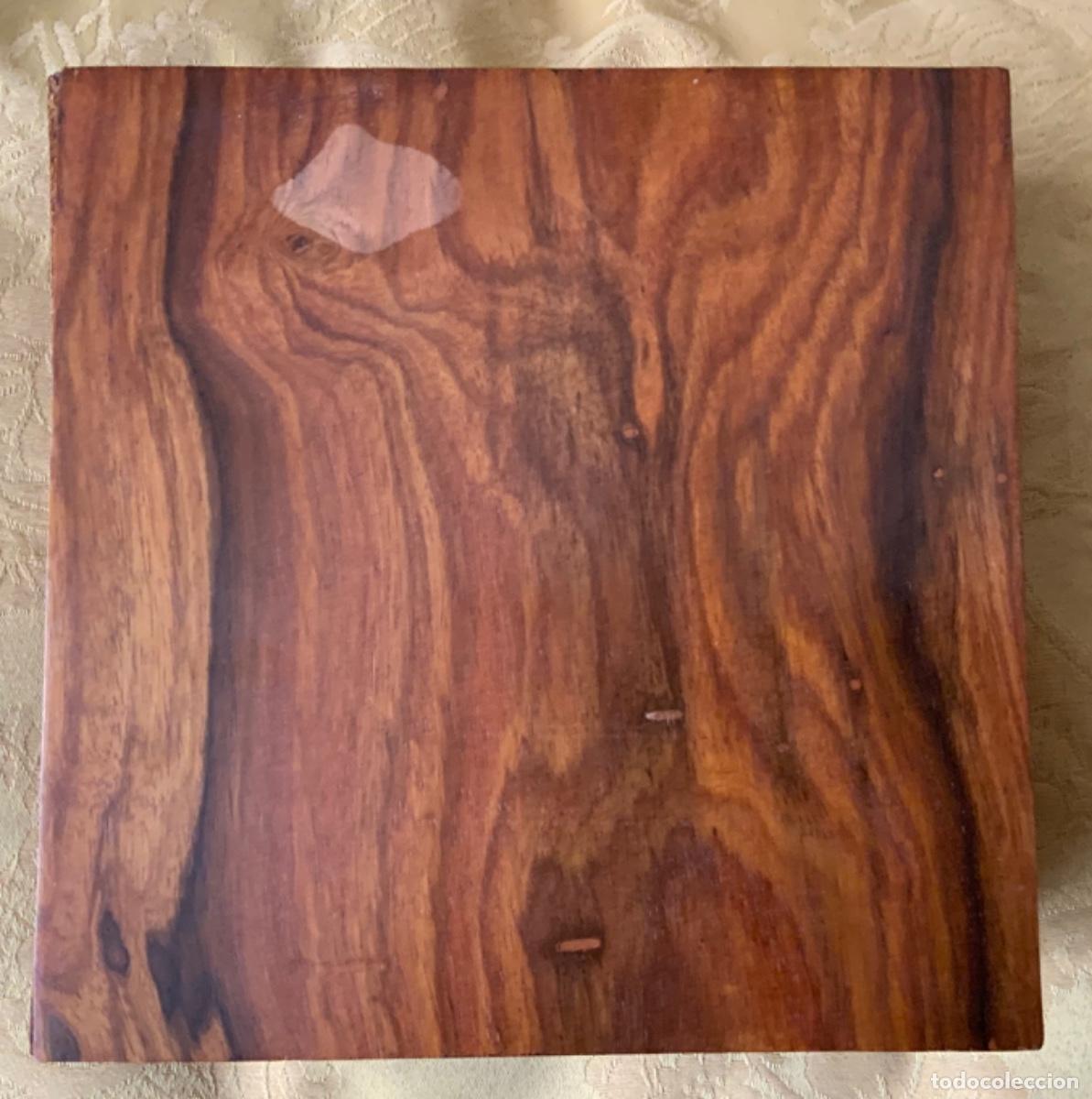 Vintage: CAJA MADERA LABRADA PARA T&Eacute; - Foto 10