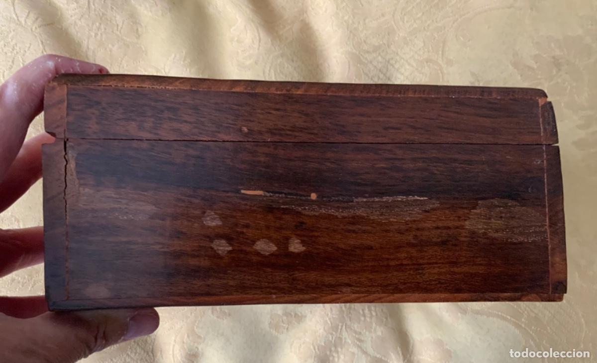 Vintage: CAJA MADERA LABRADA PARA T&Eacute; - Foto 12