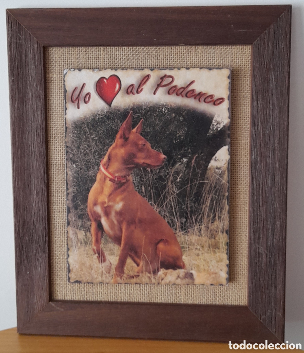 Vintage: Cuadro I love podencos