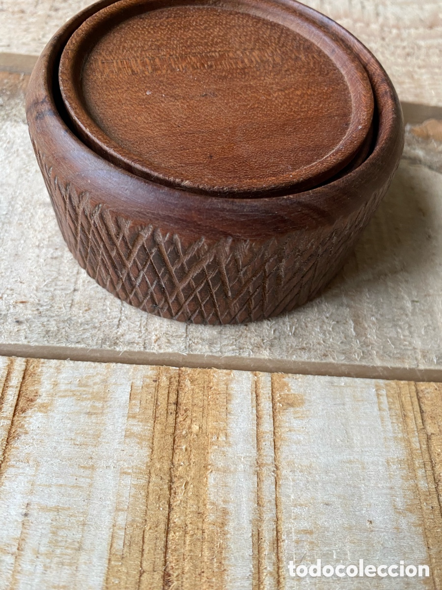 Vintage: Posavasos vintage de teca - Foto 3