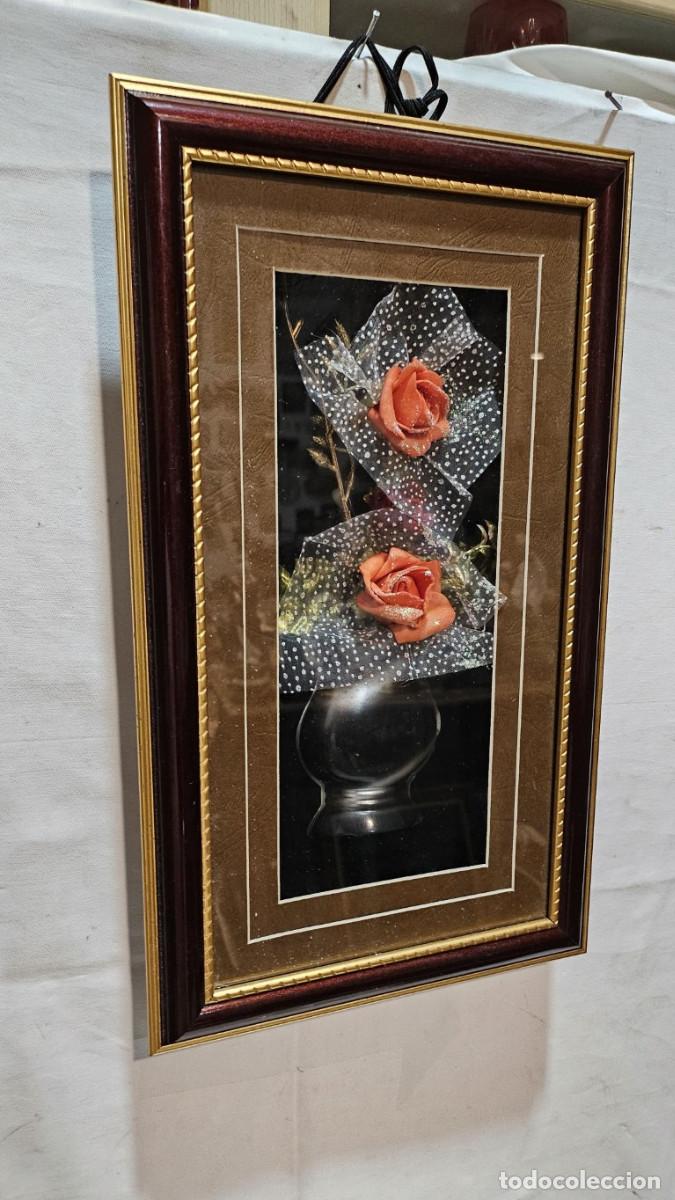Vintage: cuadro de flotes en vitrina - Foto 1