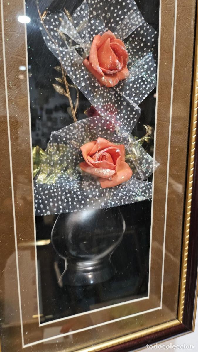 Vintage: cuadro de flotes en vitrina - Foto 3