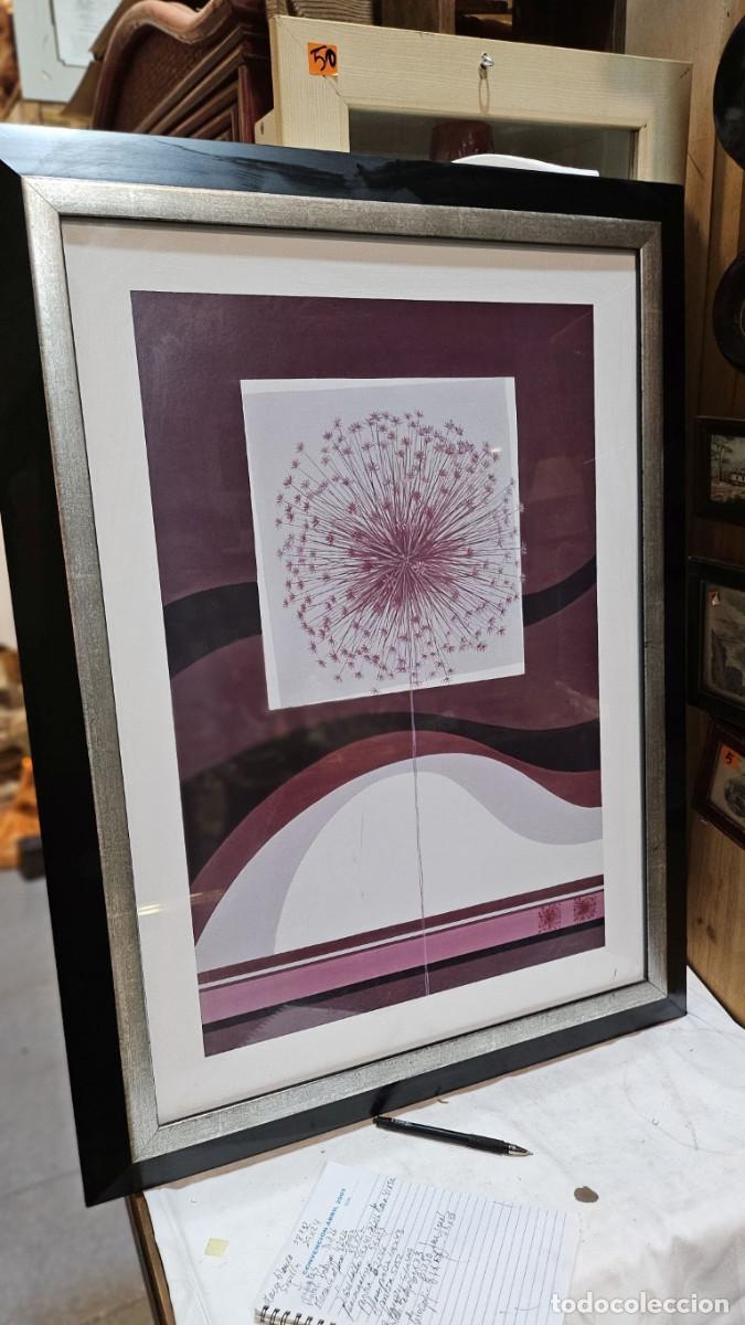Vintage: litografia modernista marco madera - Foto 1
