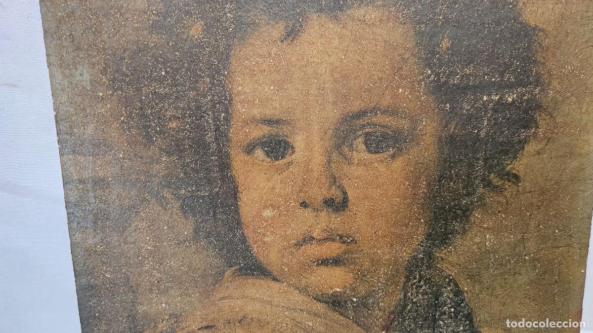 Vintage: lamina litografia ni&ntilde;o - Foto 2