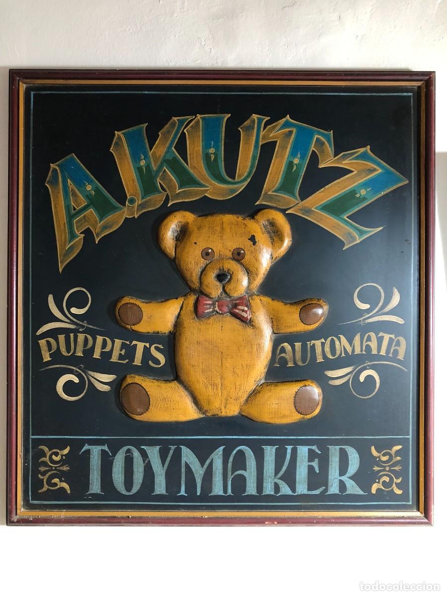 Vintage: Cuadro pintado a mano A KUTZ ToyMaker - Foto 2