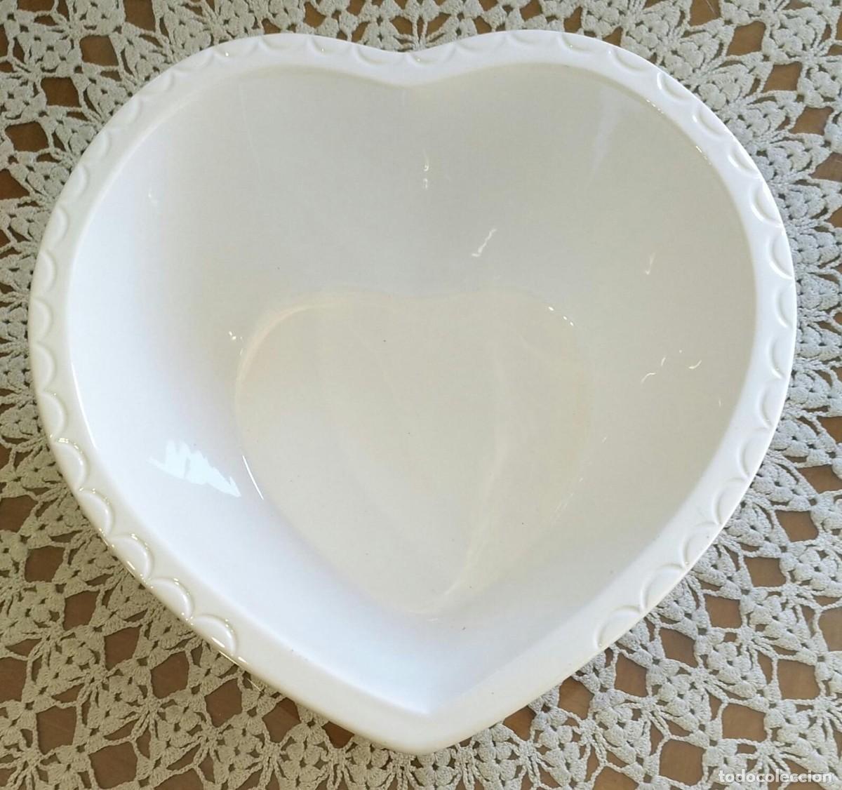 Vintage: M307 Coraz&oacute;n accesorio decorativo Appletree Home&Garden de metal blanco - 23cm x 23cm x 11cm