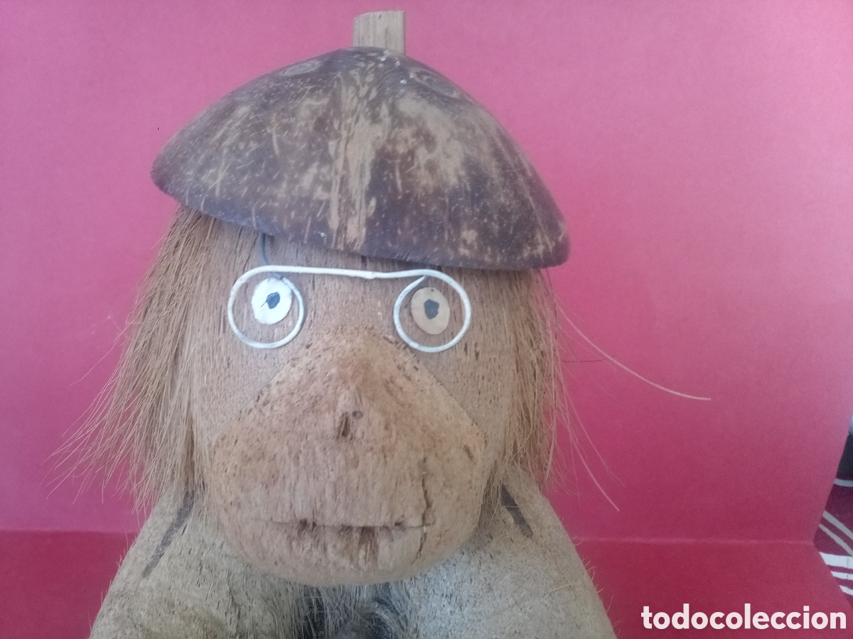 Vintage: HUCHA MONO DE COCO - GORILA - Foto 2