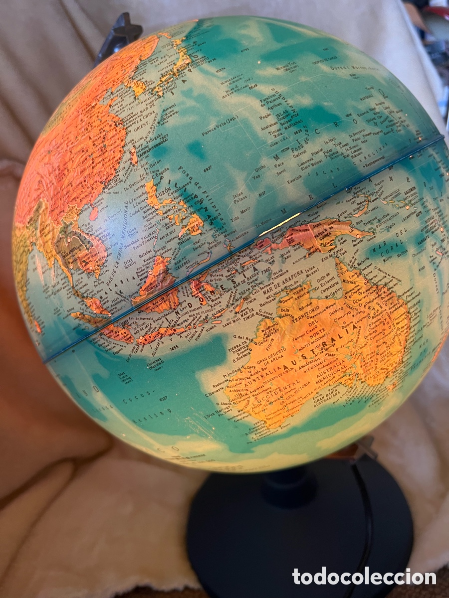 Vintage: Globo terr&aacute;queo con luz - Foto 3