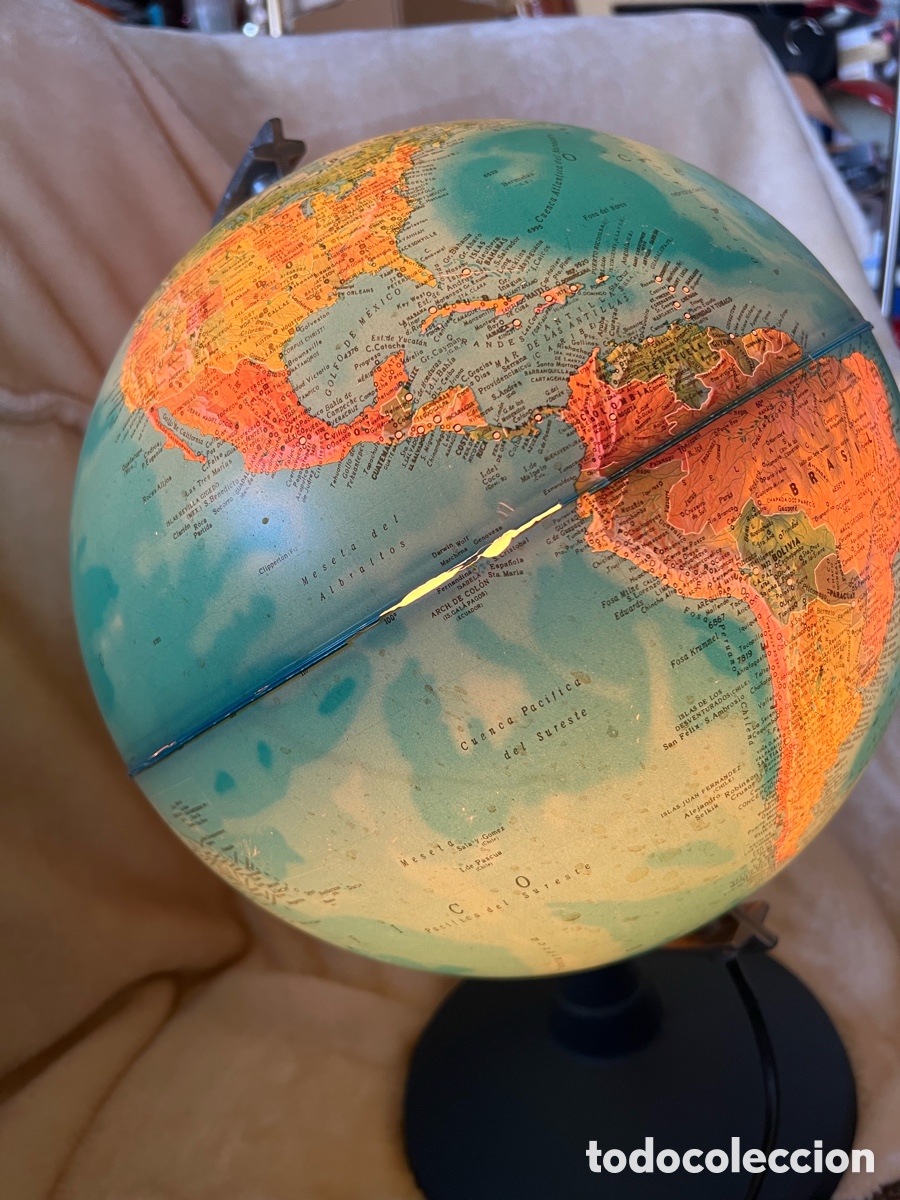 Vintage: Globo terr&aacute;queo con luz - Foto 4