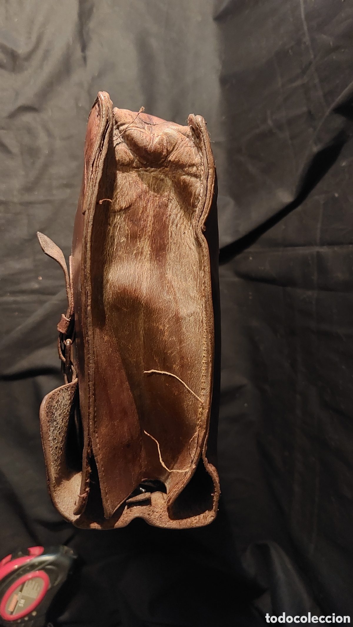Vintage: CARTERA ESCOLAR DE PIEL DE 1960 - Foto 5
