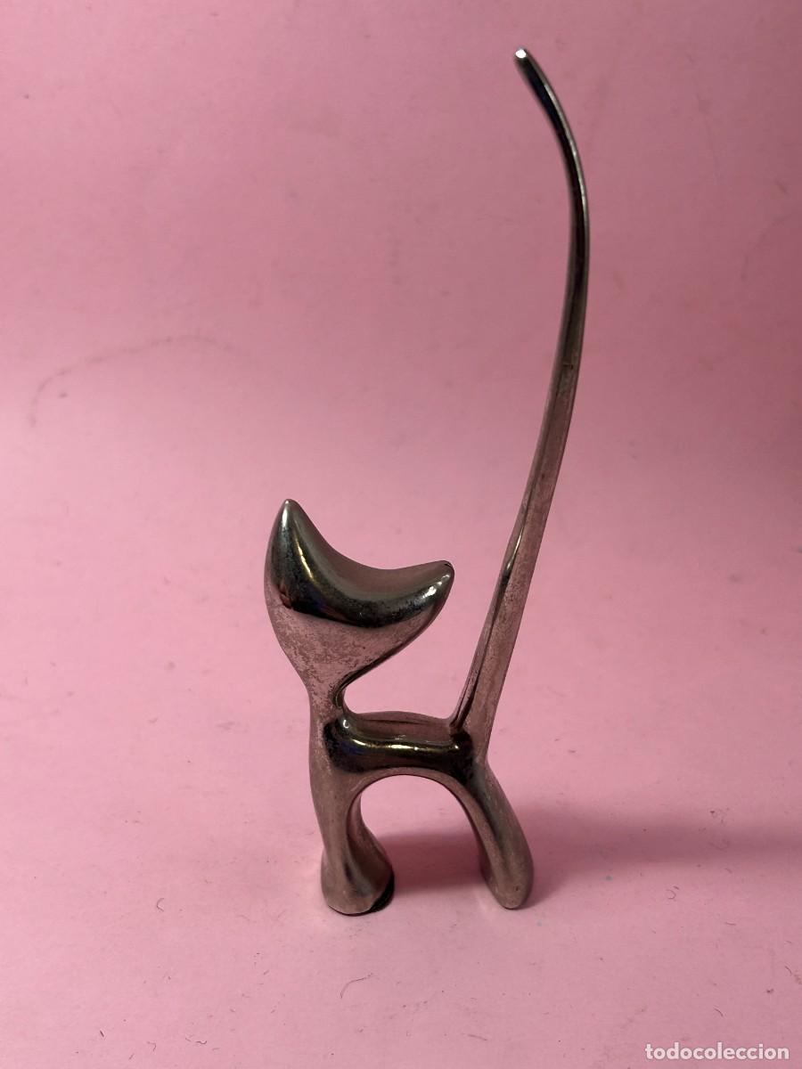 Vintage: GATO PORTA ANILLOS - Foto 3