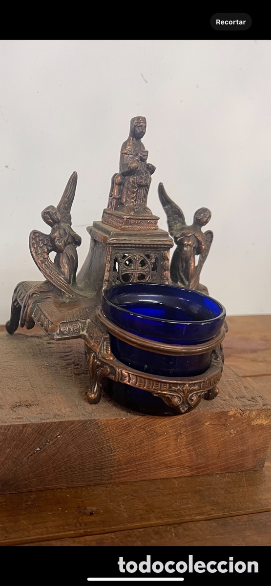 Vintage: Virgen porta velas - Foto 1
