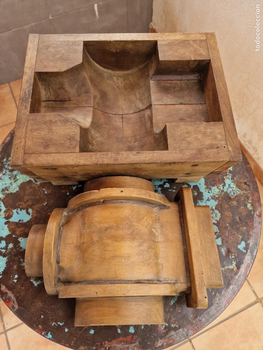 Vintage: ANTIGUO MOLDE DE MADERA FRANCES - Foto 2
