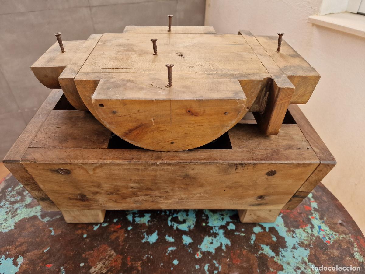 Vintage: ANTIGUO MOLDE DE MADERA FRANCES - Foto 6