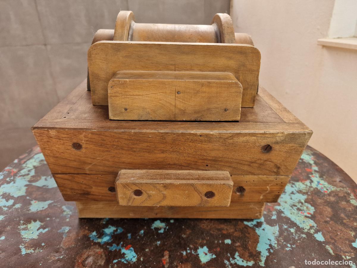 Vintage: ANTIGUO MOLDE DE MADERA FRANCES - Foto 10
