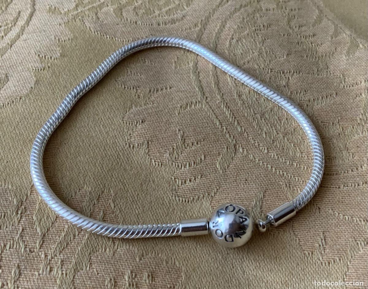Vintage: PULSERA PANDORA ORIGINAL PLATA LEY ALE - Foto 7
