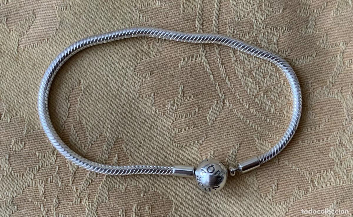 Vintage: PULSERA PANDORA ORIGINAL PLATA LEY ALE - Foto 8