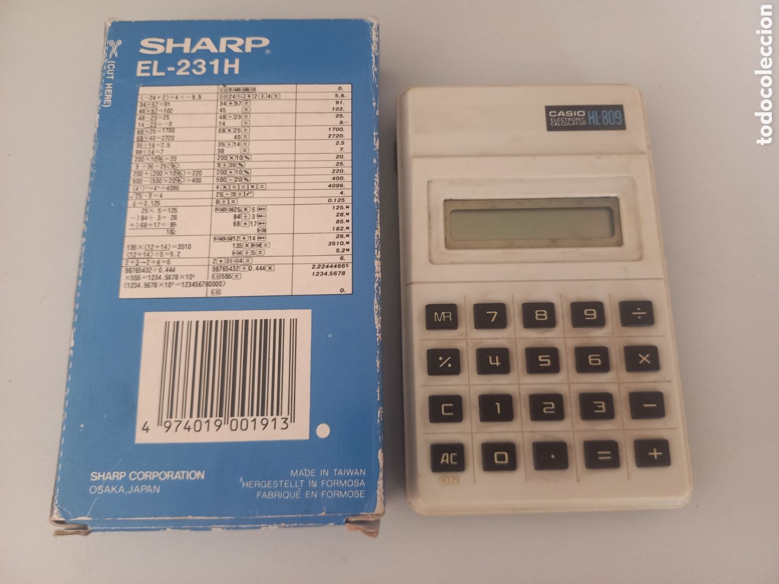 Vintage: Calculadora Casio HL 809 Electronic Calculator - Foto 1