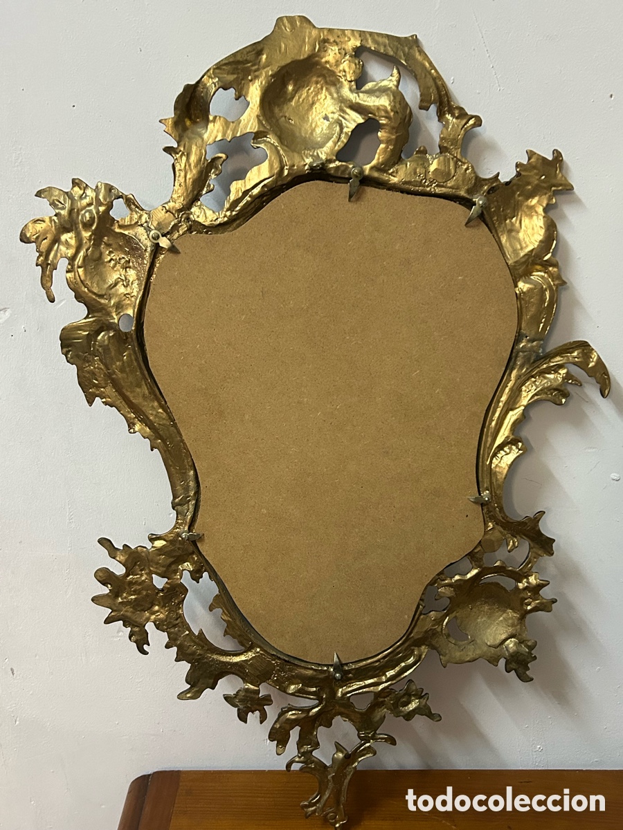 Vintage: Espejo de bronce 74cm x 43cm - Foto 3