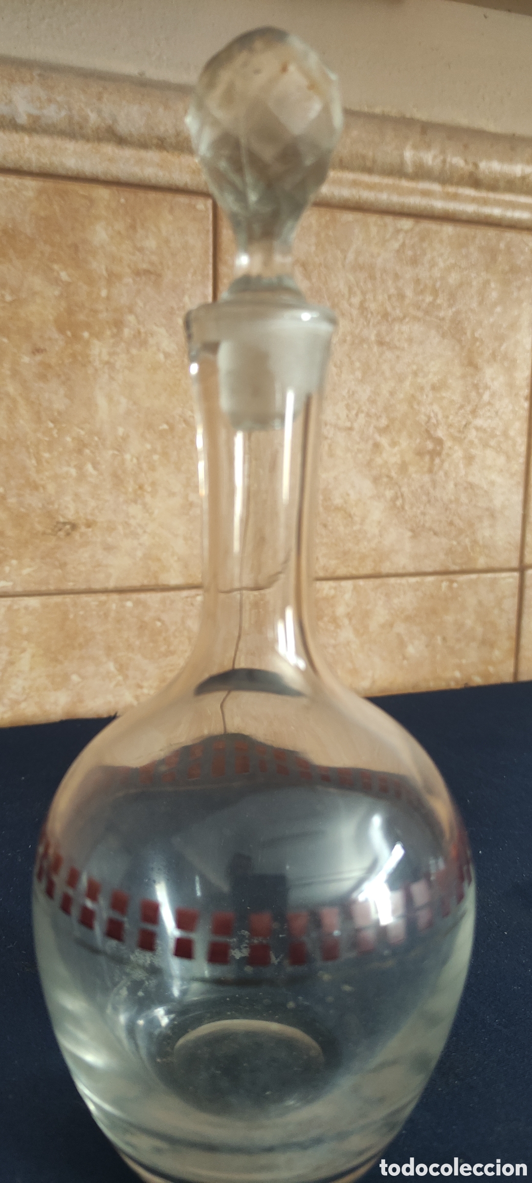 Vintage: Peque&ntilde;a botella de cristal - Foto 2