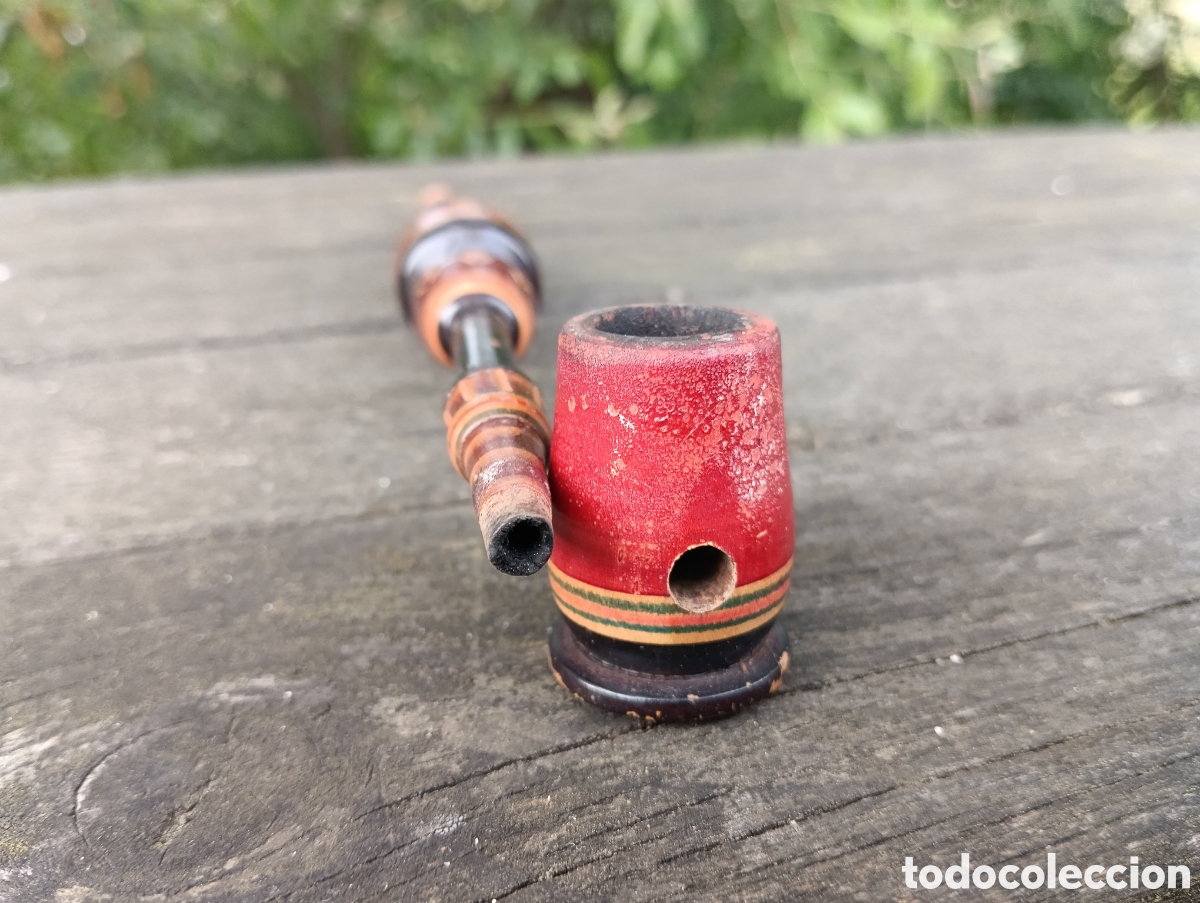 Vintage: PAREJA PIPAS FUMAR EN MADERA. - Foto 5