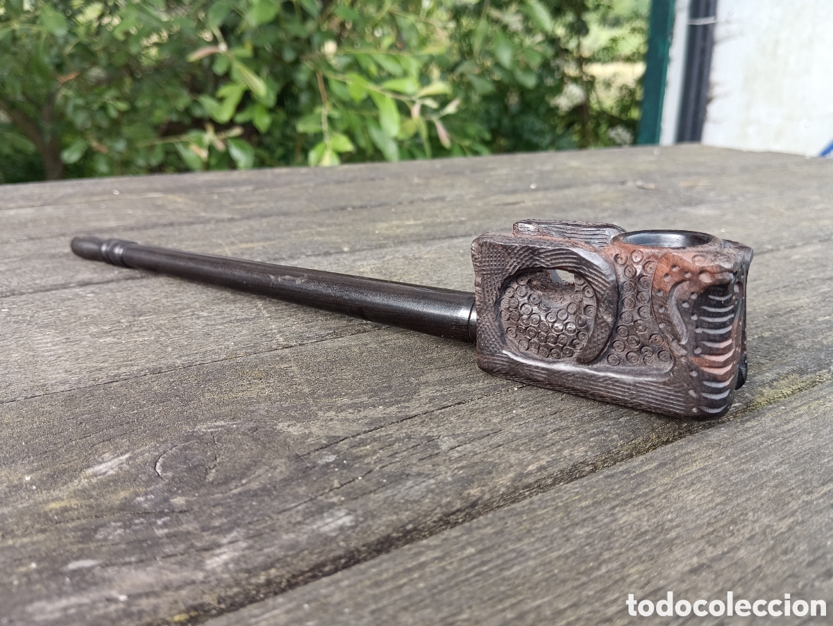 Vintage: PAREJA PIPAS FUMAR EN MADERA. - Foto 6
