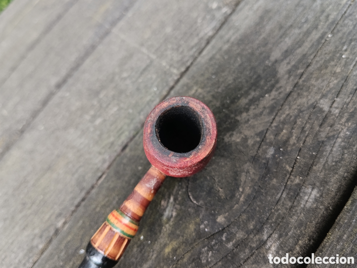 Vintage: PAREJA PIPAS FUMAR EN MADERA. - Foto 7