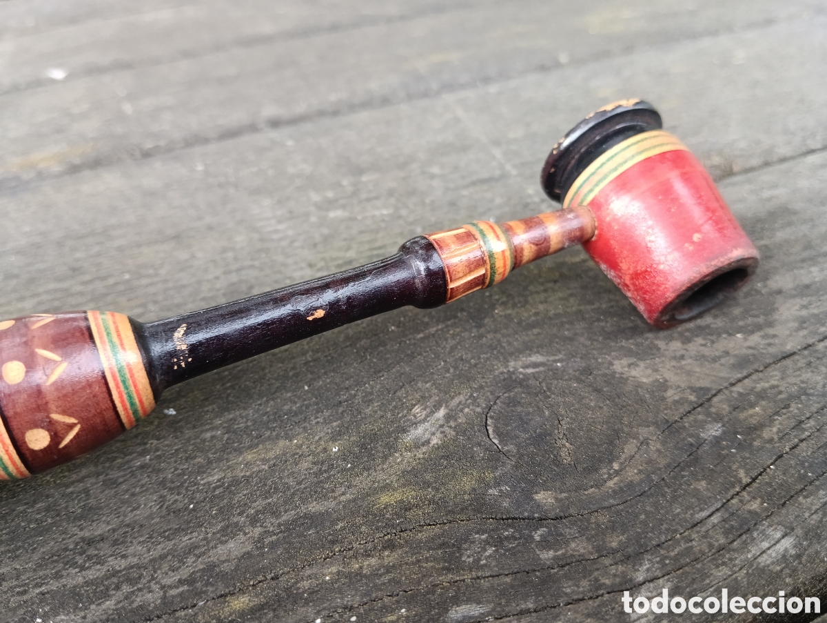 Vintage: PAREJA PIPAS FUMAR EN MADERA. - Foto 9