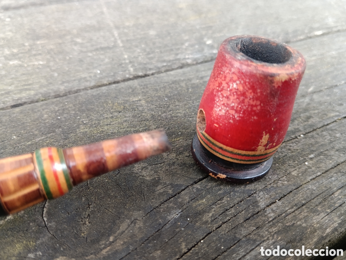 Vintage: PAREJA PIPAS FUMAR EN MADERA. - Foto 11