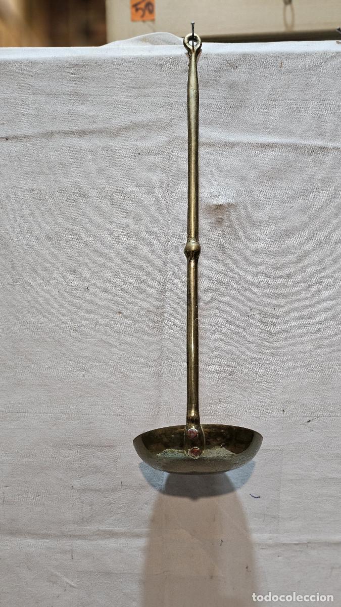 Vintage: cazo antiguo rustico de metal - Foto 4