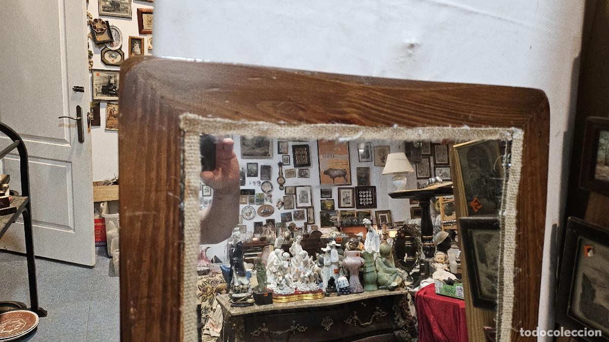Vintage: espejo de madera antiguo - Foto 2