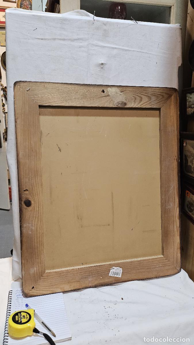 Vintage: espejo de madera antiguo - Foto 4