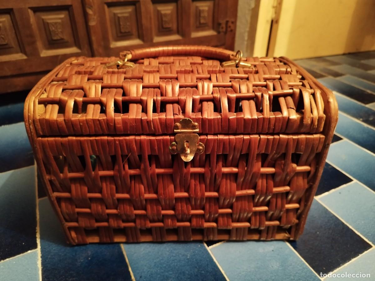 Vintage: Cesto Mimbre para pescar - Foto 2