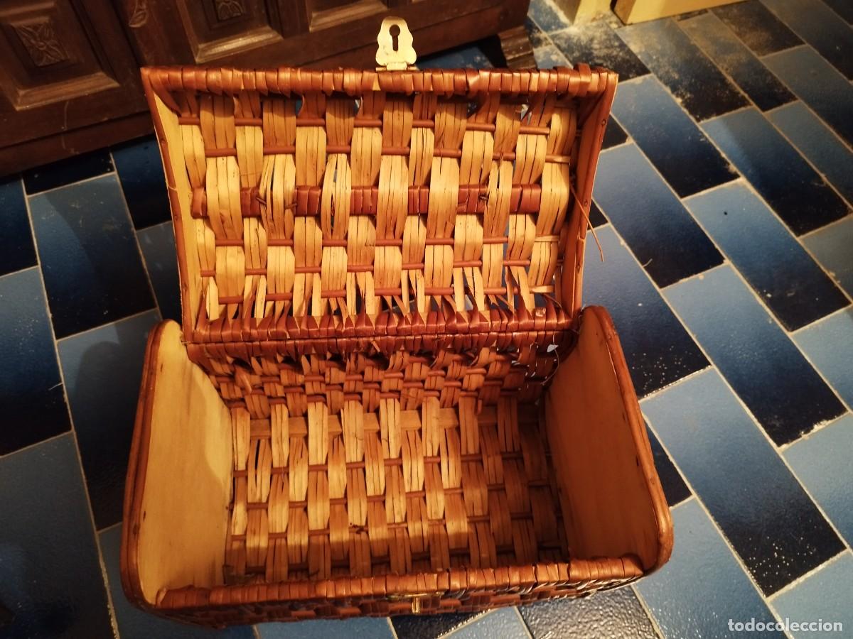 Vintage: Cesto Mimbre para pescar - Foto 6