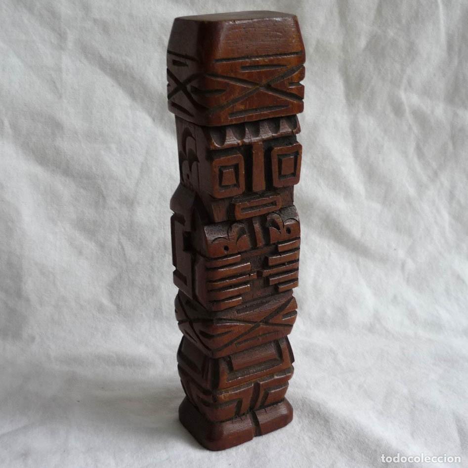 Vintage: Totem tallado en madera - Foto 1