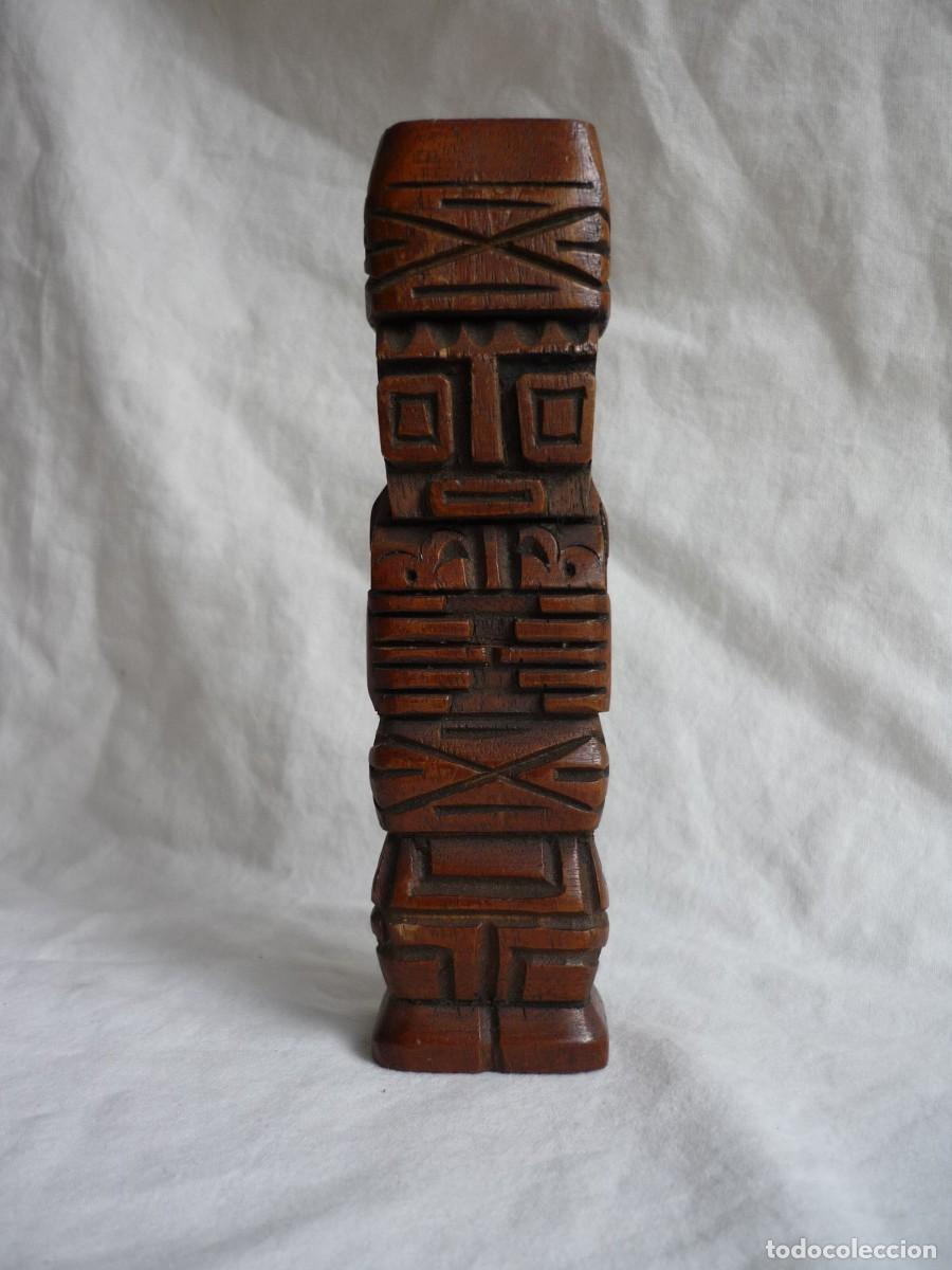 Vintage: Totem tallado en madera - Foto 2