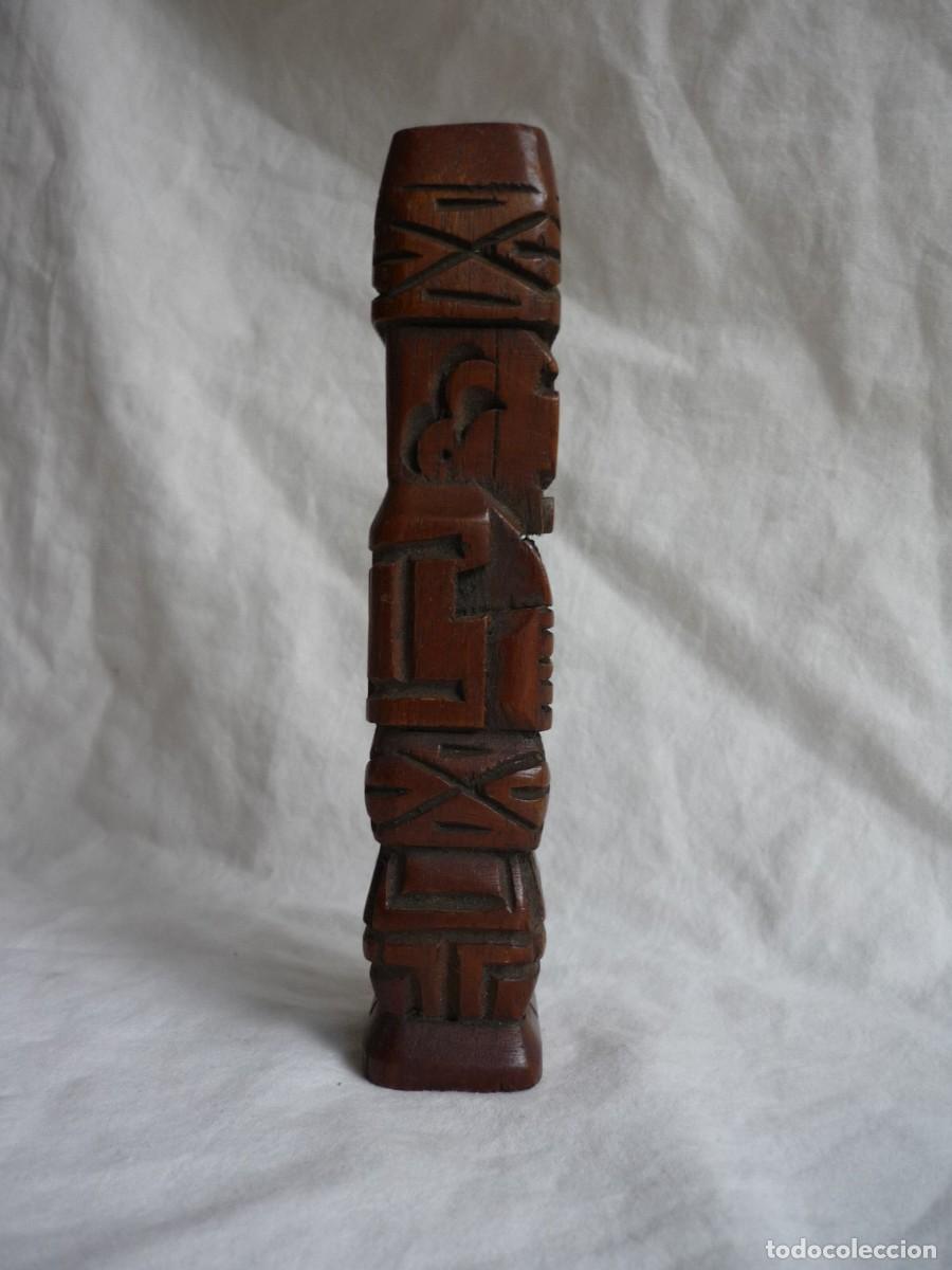 Vintage: Totem tallado en madera - Foto 3