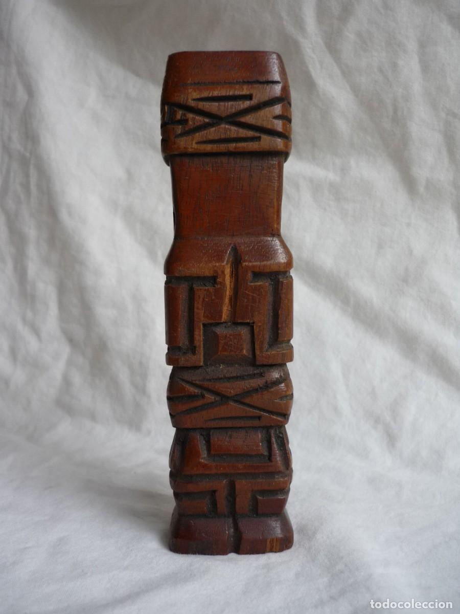 Vintage: Totem tallado en madera - Foto 4