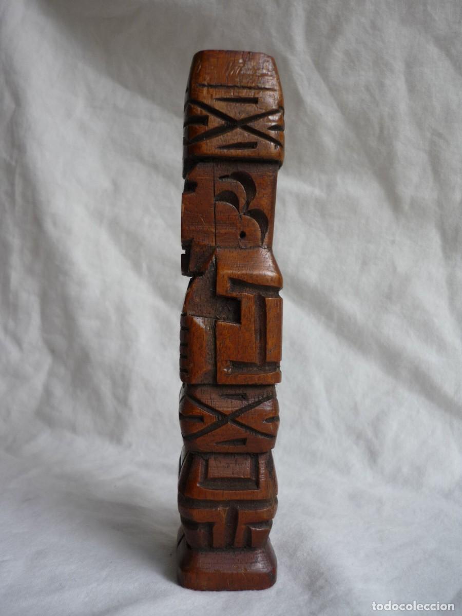 Vintage: Totem tallado en madera - Foto 5