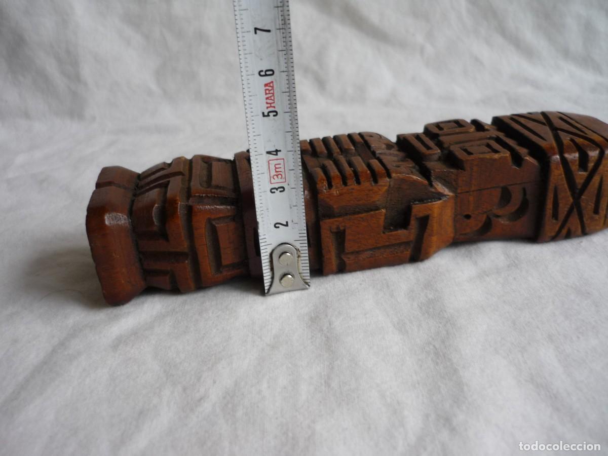 Vintage: Totem tallado en madera - Foto 9