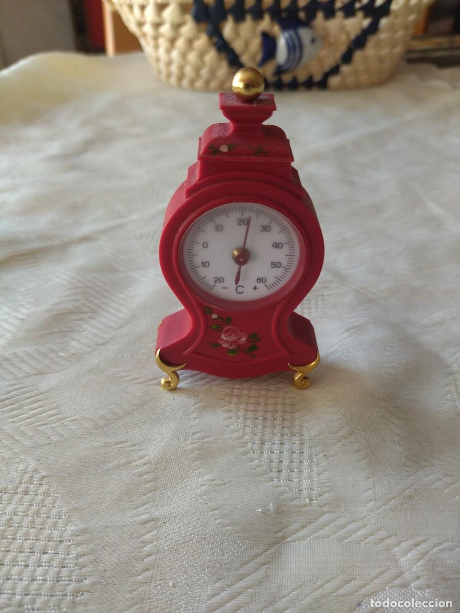 Vintage: Term&oacute;metro en forma de reloj, pvc - Foto 8