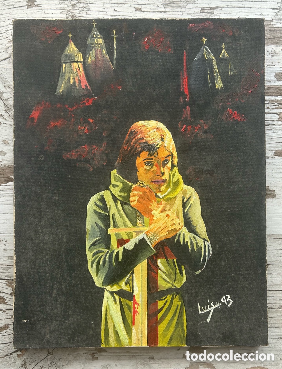 Vintage: &Oacute;leo sobre lienzo Ulric von Bek