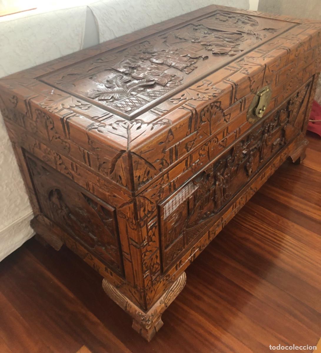 Vintage: Ba&uacute;l de madera de estilo balines - Foto 3