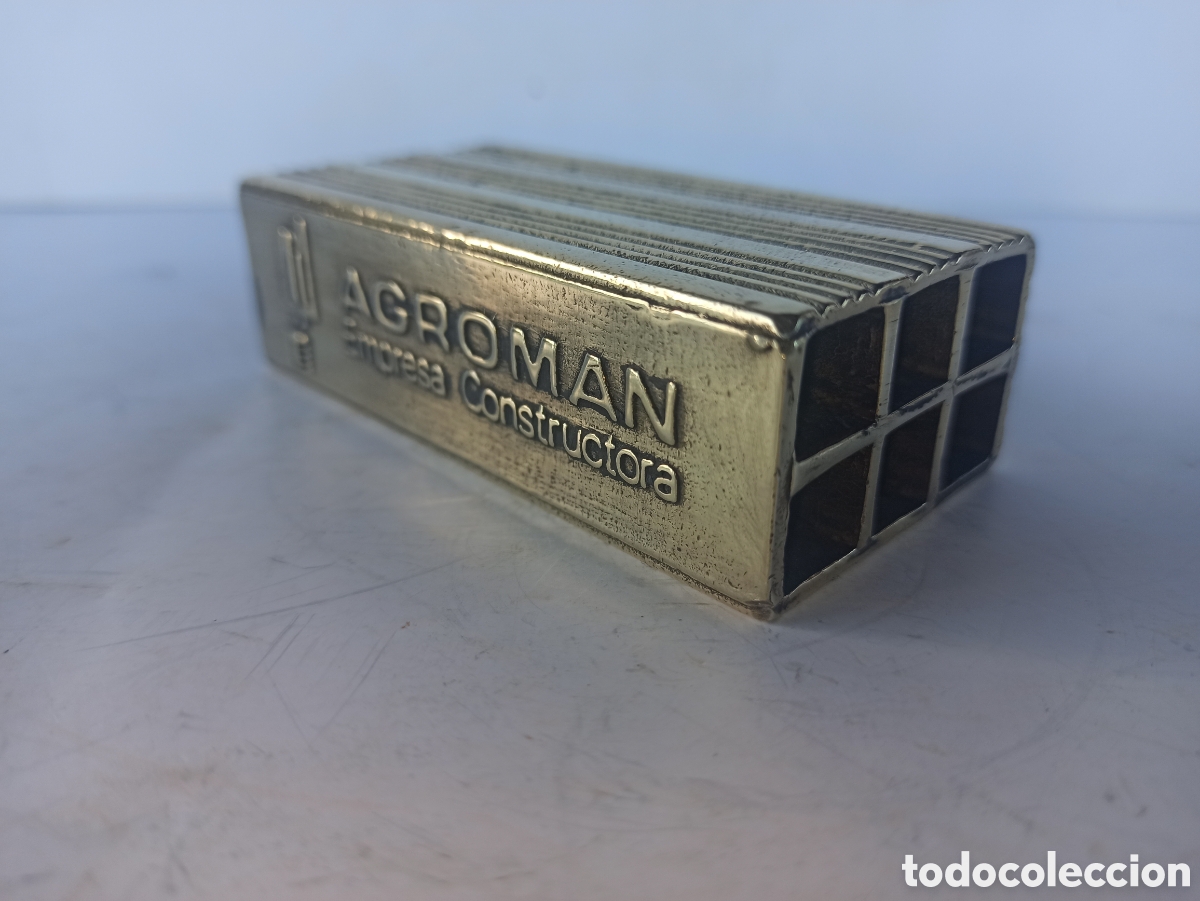 Vintage: Ladrillo AGROMAN de bronce - Foto 1