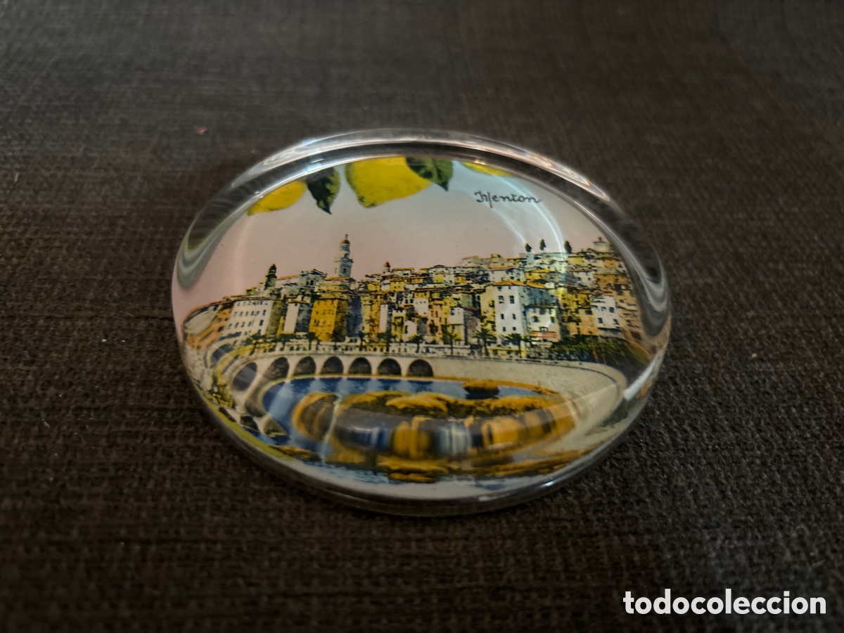Vintage: Pisapapeles, antiguo de vidrio - Foto 4