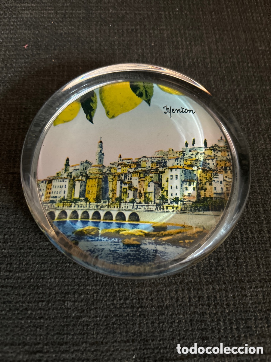 Vintage: Pisapapeles, antiguo de vidrio - Foto 5