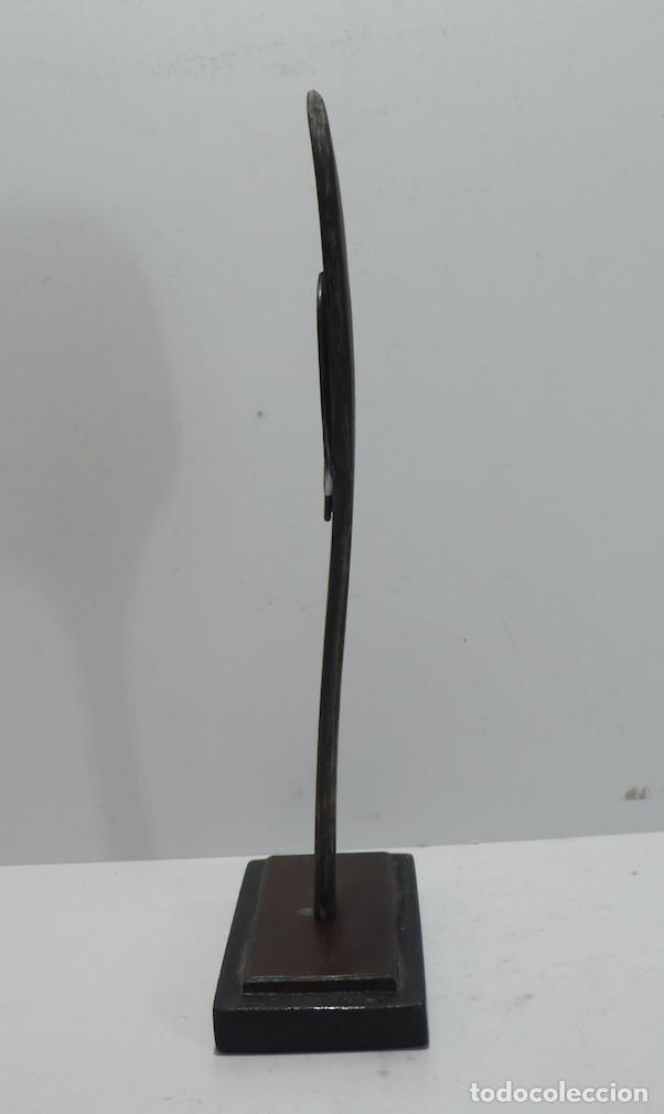 Vintage: ESCULTURA DE CABEZA EN MADERA - Foto 3