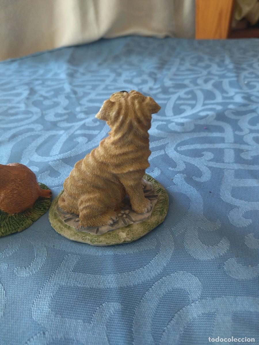 Vintage: Lote de 2 figuras de perritos de resina. - Foto 7
